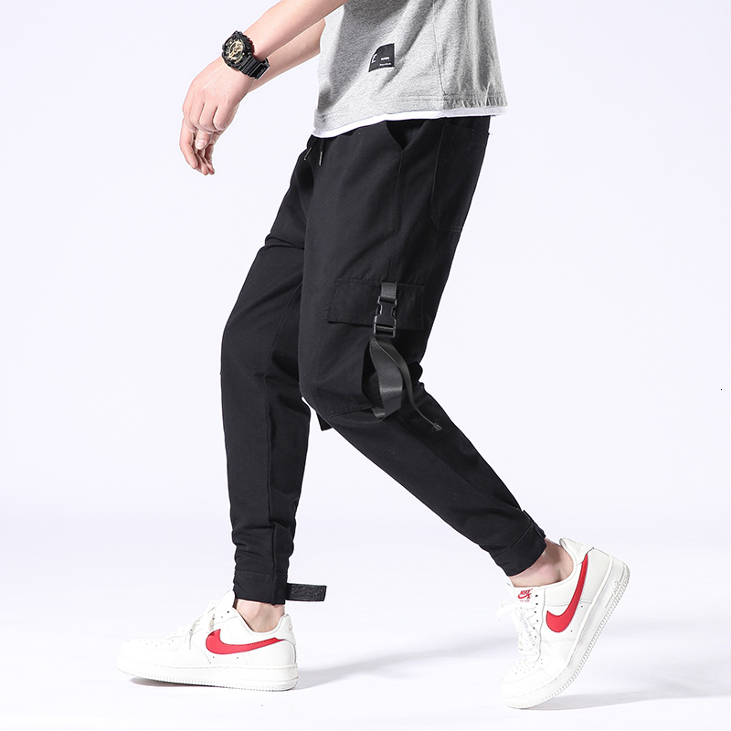 2021 New Multi-pockets Cargo Men Street Ankle Length Hip Hop Ribbons Casual Pants Fashion Black Joggers Trousers Sweatpants Eu40 Gu6t, Khaki 
2021 New Multi-pockets Cargo Men Street Ankle Length Hip Hop Ribbons Casual Pants Fashion Black Joggers Trousers Sweatpants Eu40 Gu6t, Khaki