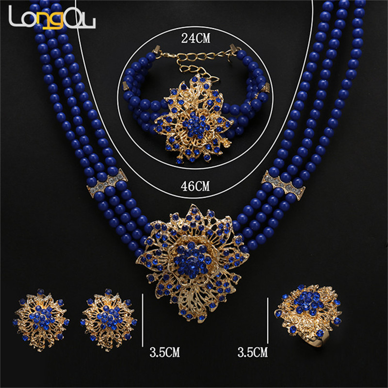 Longqu High quality Wedding African beads Jewelry Sets for women 2021 fashion Nigerian Gold Jewelry Set Necklace ring earringss
Longqu High quality Wedding African beads Jewelry Sets for women 2021 fashion Nigerian Gold Jewelry Set Necklace ring earringss