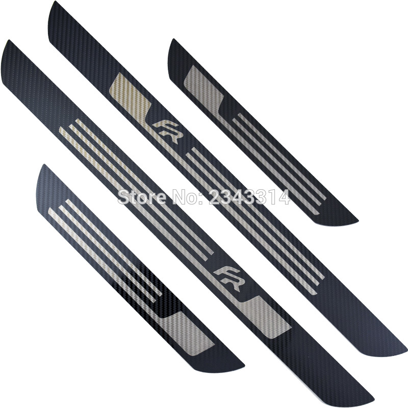 For SEAT LEON ARONA ATECA IBIZA FR Stainless Carbon Fiber Door Sill Kick Scuff Plates Protector Trim Cover Car Styling Accessory
For SEAT LEON ARONA ATECA IBIZA FR Stainless Carbon Fiber Door Sill Kick Scuff Plates Protector Trim Cover Car Styling Accessory