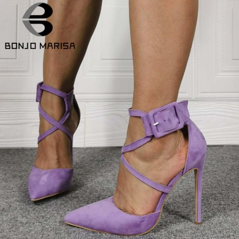 BONJOMARISA Plush Size 47 Female Sandals Buckle Solid Pointed Toe Ankle Strap Sandals Women Thin High Heel Luxucy Shoes Woman, Black
BONJOMARISA Plush Size 47 Female Sandals Buckle Solid Pointed Toe Ankle Strap Sandals Women Thin High Heel Luxucy Shoes Woman, Black