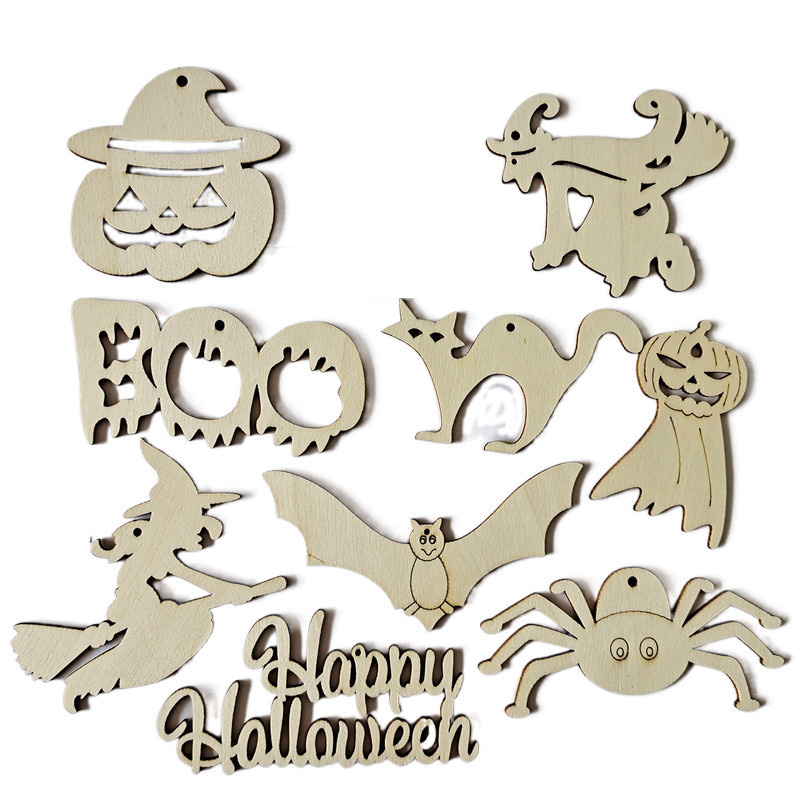 Creative Wooden Halloween Decoration Crafts Holiday Party Decor Pendant Home DIY Graffiti Wood Chip Props
Creative Wooden Halloween Decoration Crafts Holiday Party Decor Pendant Home DIY Graffiti Wood Chip Props