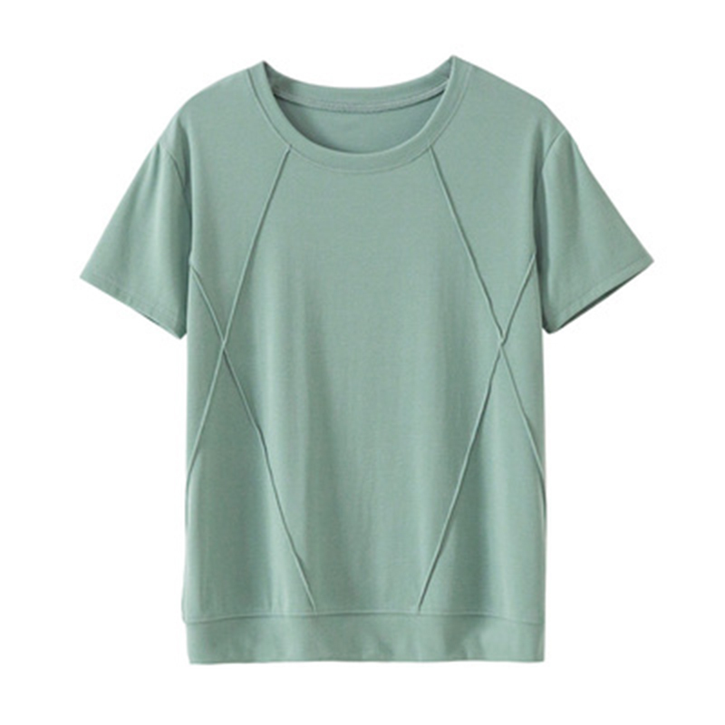 Cotton T Shirts Summer Harajuku Female Women Tops Tee Shirt Loose Fit Basic TShirt Ladies Short Sleeve Undershirt HH09 T200617