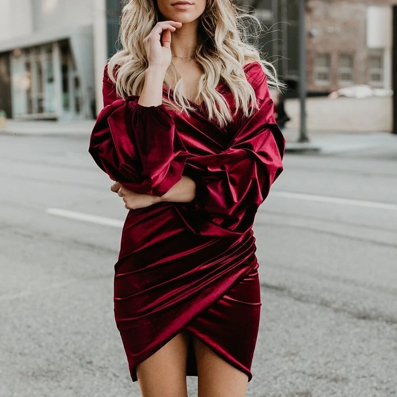 2021 New Women Spring Sexy v Neck Pleated Chic Long Sleeve Slim Female Solid Irregular Bodycon Midi Party Vestidos V75h, Wine red
2021 New Women Spring Sexy v Neck Pleated Chic Long Sleeve Slim Female Solid Irregular Bodycon Midi Party Vestidos V75h, Wine red