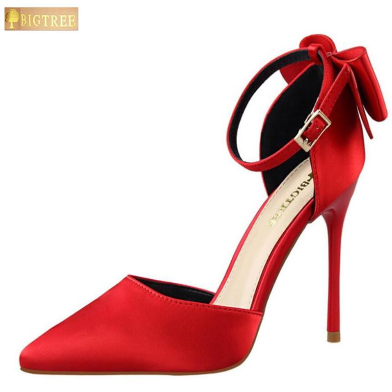Dress Shoes Sweet Bowtie Buckle Sandals Women 2021 Autumn Fashion Solid Silk Shallow Sexy Pointed Toe Women's High Heels, Black
Dress Shoes Sweet Bowtie Buckle Sandals Women 2021 Autumn Fashion Solid Silk Shallow Sexy Pointed Toe Women's High Heels, Black