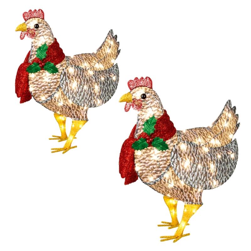 Christmas Decorations 2021 Light-Up Chicken With Scarf Holiday Decoration LED Garden
Christmas Decorations 2021 Light-Up Chicken With Scarf Holiday Decoration LED Garden