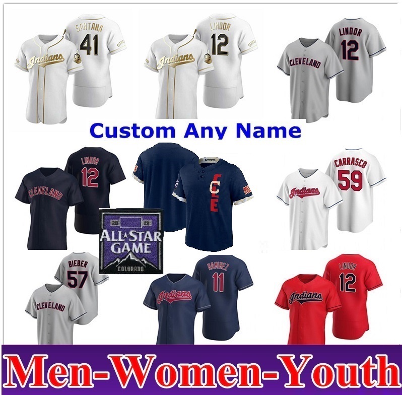 Cleveland Men Women kids Indians 2021 All-Star Game Baseball Jerseys Francisco Lindor Jose Ramirez Roberto Perez Shane Bieber Franmil Reyes, Blue;black
Cleveland Men Women kids Indians 2021 All-Star Game Baseball Jerseys Francisco Lindor Jose Ramirez Roberto Perez Shane Bieber Franmil Reyes, Blue;black