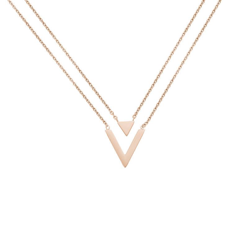Pendant Necklaces Simple V-shaped Clavicle Chain Stainless Steel Double Letter Temperament Short Necklace Girls Jewelry
Pendant Necklaces Simple V-shaped Clavicle Chain Stainless Steel Double Letter Temperament Short Necklace Girls Jewelry