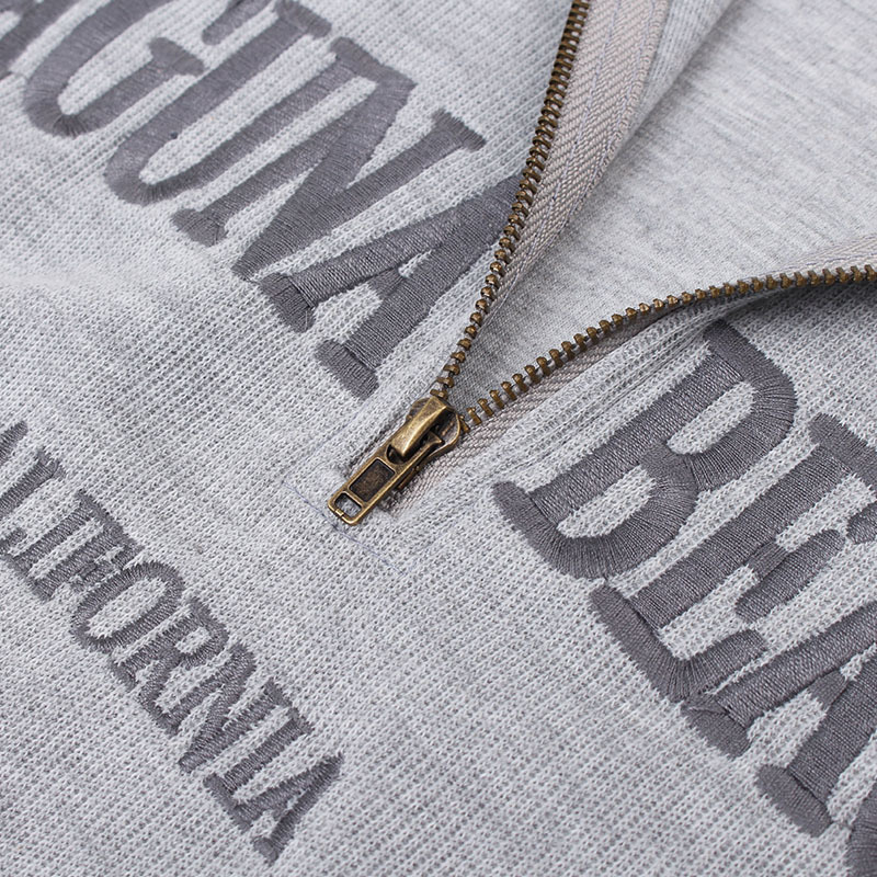 Oversized Letter Embroidery Sweatshirt Women Fashion Vintage POLO Collar Casual Pullovers Autumn New Warm Cotton Winter 201211