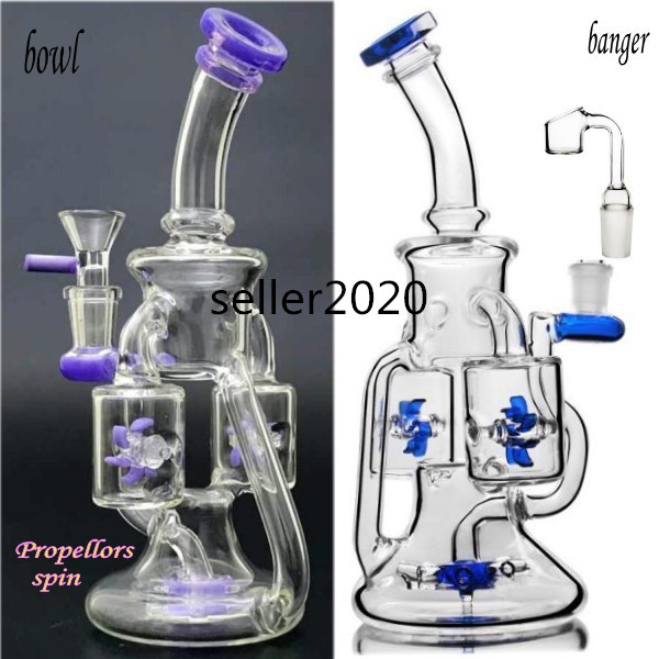 Double Water Wheels Bong hookahs Purple Glass bong Water Pipes Smoking Accessory Recycler Water bongs With 14mm Bowl
Double Water Wheels Bong hookahs Purple Glass bong Water Pipes Smoking Accessory Recycler Water bongs With 14mm Bowl