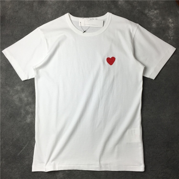 24 Color Fashion Men Designer Play T Shirt High Quanlity Red Heart T-Shirt Commes Casual Women Des Badge Garcons Cotton Embroidery Short Sleeve Summer Tee top
24 Color Fashion Men Designer Play T Shirt High Quanlity Red Heart T-Shirt Commes Casual Women Des Badge Garcons Cotton Embroidery Short Sleeve Summer Tee top