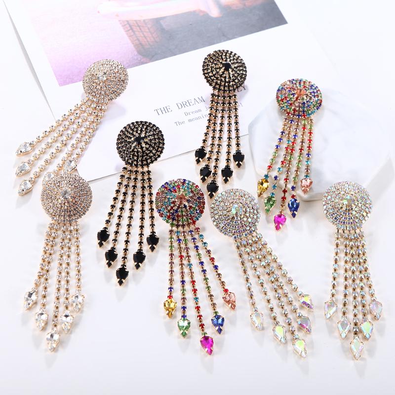 Dangle & Chandelier Ztech Fashion Show 6 Colors Shiny Rhinestone Big Long Tassel Earrings Jewelry Evening Dress Statement Earring Accessorie
Dangle & Chandelier Ztech Fashion Show 6 Colors Shiny Rhinestone Big Long Tassel Earrings Jewelry Evening Dress Statement Earring Accessorie