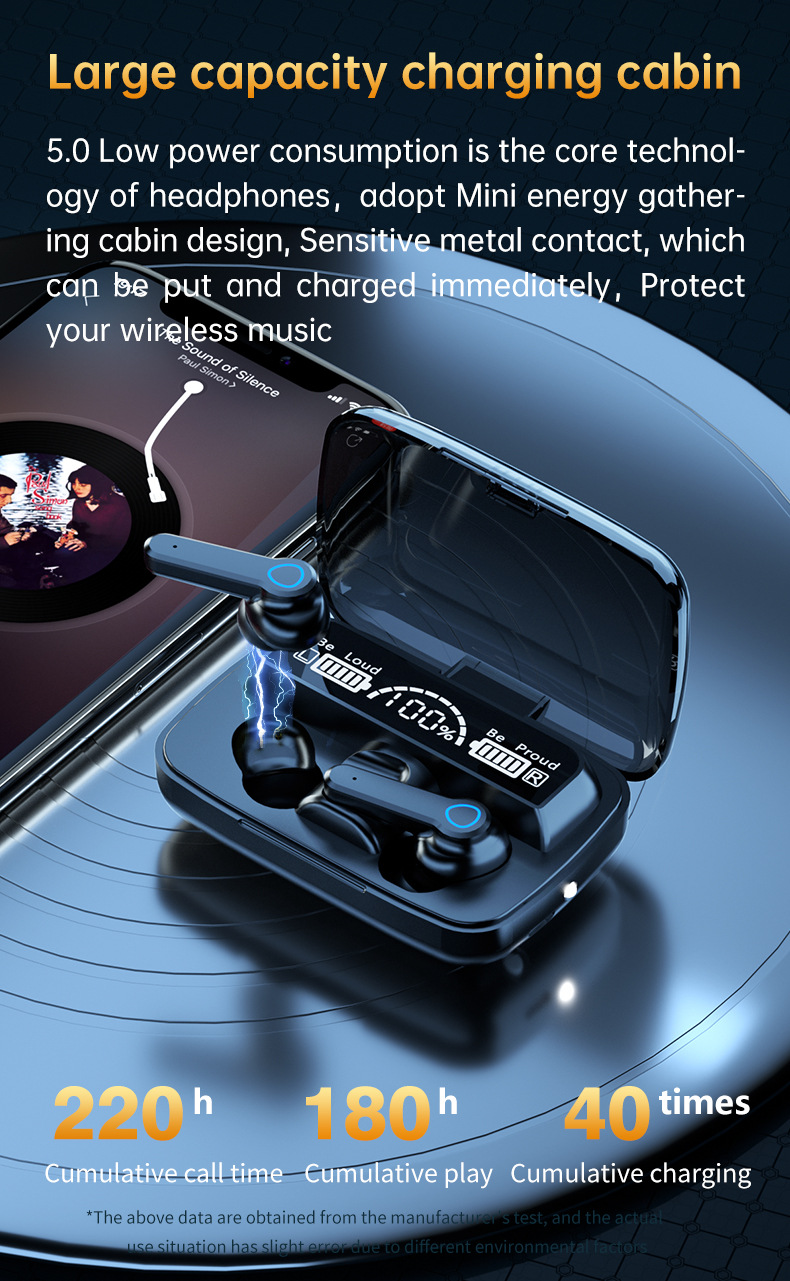 m18 TWS 5.0 Earphones 2000 mAh Charging Box Wireless Bluetooth m17 m9 m10 Headphone 9D Stereo Sports Waterproof Earbuds m12 m19 m15 Noise Cancelling H