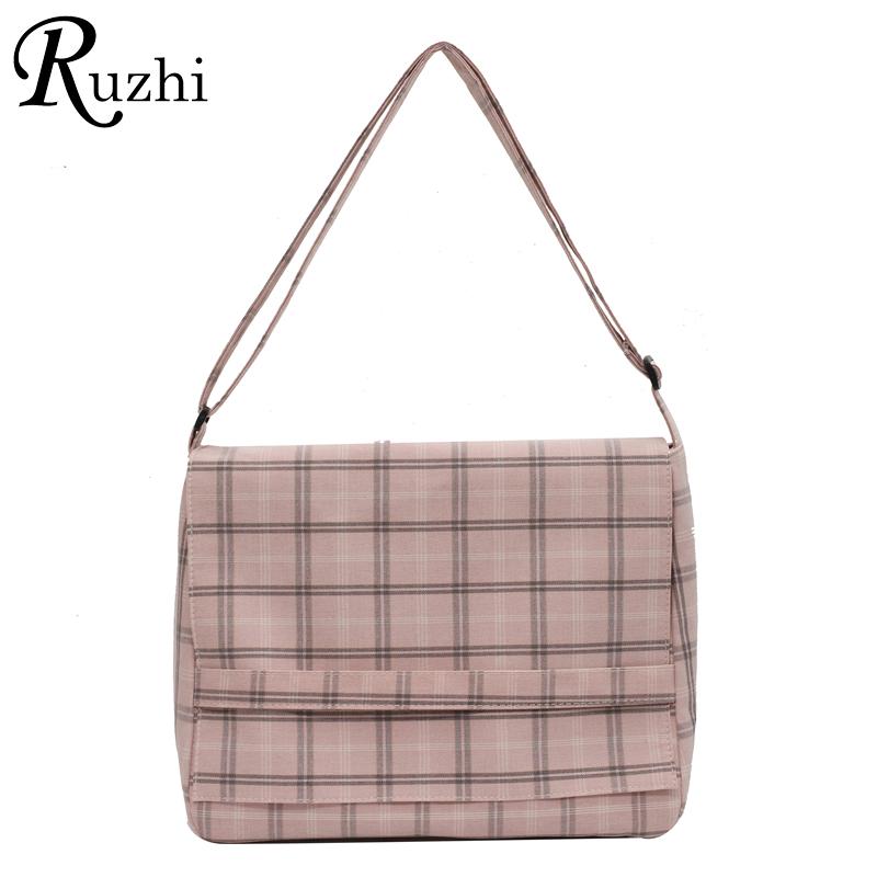 Shoulder Bags Plaid Canvas Bag Large Capacity Crossbody For Girls Designer 2021 Women's Messenger Flap Handbag Brand, Pink
Shoulder Bags Plaid Canvas Bag Large Capacity Crossbody For Girls Designer 2021 Women's Messenger Flap Handbag Brand, Pink