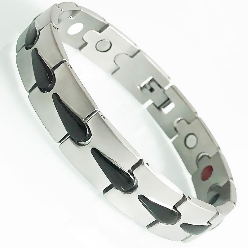 Link, Chain Gold Black Drops Stainless Steel Men's Bracelets Energy Health Care 4 In 1 Therapy Magnetic Wristband Male Bangles Homme Jewelry
Link, Chain Gold Black Drops Stainless Steel Men's Bracelets Energy Health Care 4 In 1 Therapy Magnetic Wristband Male Bangles Homme Jewelry