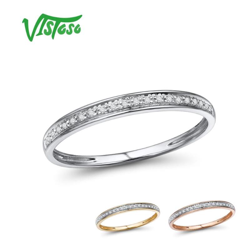 Cluster Rings VISTOSO Genuine 14K White/Yellow/Rose Gold For Lady Shiny Diamond Engagement Anniversary Simple Style Eternal Fine Jewelry, Golden;silver
Cluster Rings VISTOSO Genuine 14K White/Yellow/Rose Gold For Lady Shiny Diamond Engagement Anniversary Simple Style Eternal Fine Jewelry, Golden;silver