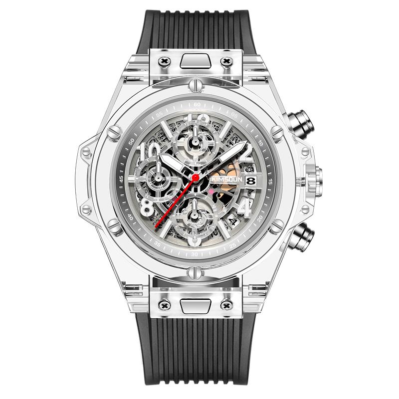 Wristwatches Transparent Silicone Multi-function Trend Watch Student Waterproof Fashion Personality Luminous Cool Couple Quartz WA116, 01
Wristwatches Transparent Silicone Multi-function Trend Watch Student Waterproof Fashion Personality Luminous Cool Couple Quartz WA116, 01