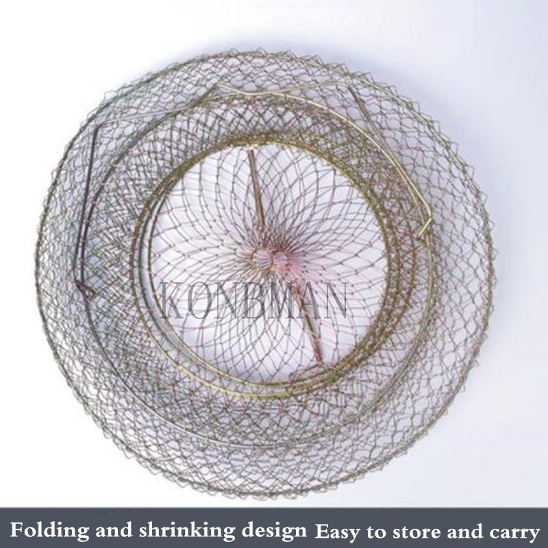 Fishing Accessories 45x72cm Metal Wire Cage Foldable Steel Net Fish Basket For Outdoor Crab Tackle And Protection Products
Fishing Accessories 45x72cm Metal Wire Cage Foldable Steel Net Fish Basket For Outdoor Crab Tackle And Protection Products
