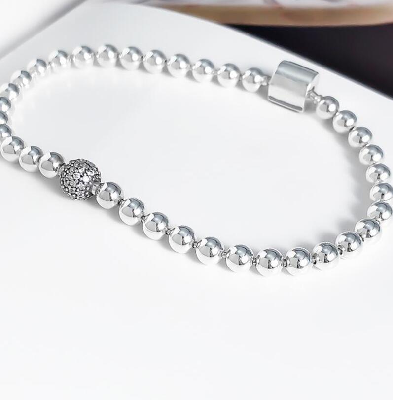 Hot sales Beautiful Women's Beads Pave Bracelet Summer Jewelry for Pandora 925 Sterling Silver Hand Chain Beaded bracelets With Original box
Hot sales Beautiful Women's Beads Pave Bracelet Summer Jewelry for Pandora 925 Sterling Silver Hand Chain Beaded bracelets With Original box