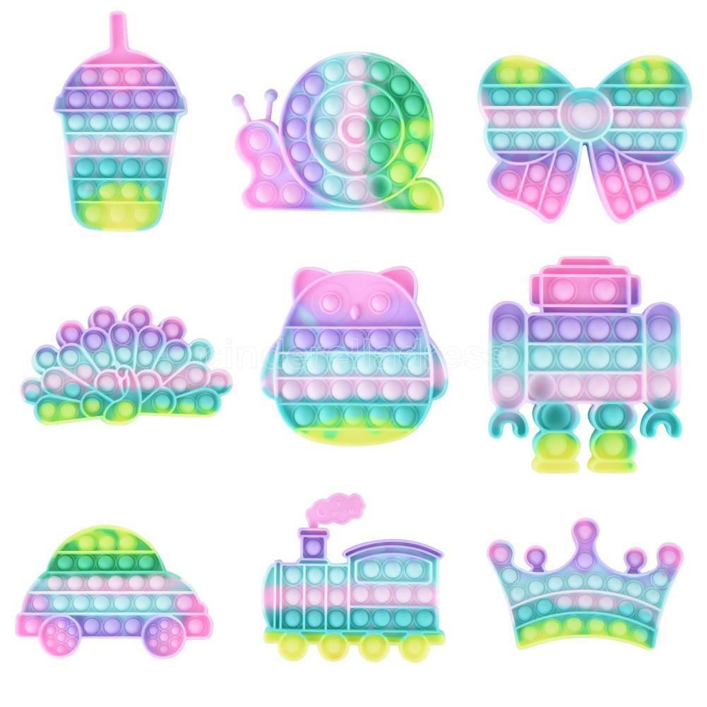 DHL Fidget Reliver Stress Toys Rainbow Push It Bubble Antistress Toys Adult Children Sensory Toy To Relieve Autism Fidget Toy
DHL Fidget Reliver Stress Toys Rainbow Push It Bubble Antistress Toys Adult Children Sensory Toy To Relieve Autism Fidget Toy