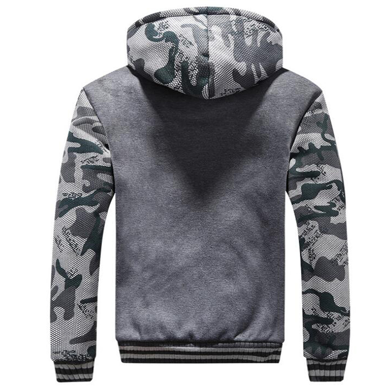 Winter Fleece Men Tracksuits Casual Set Plus Velvet Warm Sweater Suit Patchwork Camouflage Sportswear Men Clothing Plus Size 5XL 201210