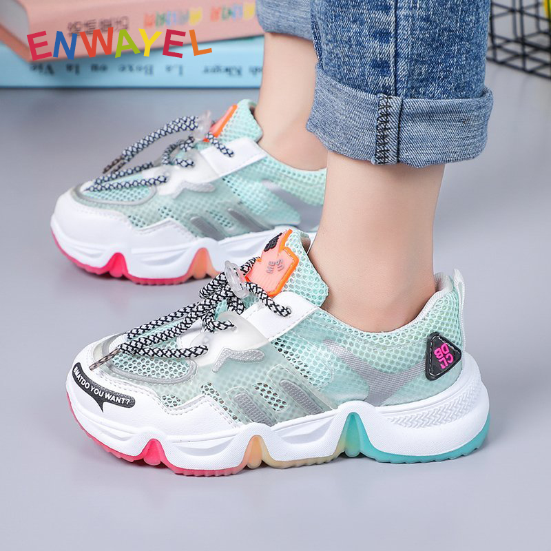 ENWAYEL children sneakers kids shoes teenage girls Casual students Mesh soft rainbow Breathable Sport Running Non-slip summer, Sky blue
ENWAYEL children sneakers kids shoes teenage girls Casual students Mesh soft rainbow Breathable Sport Running Non-slip summer, Sky blue