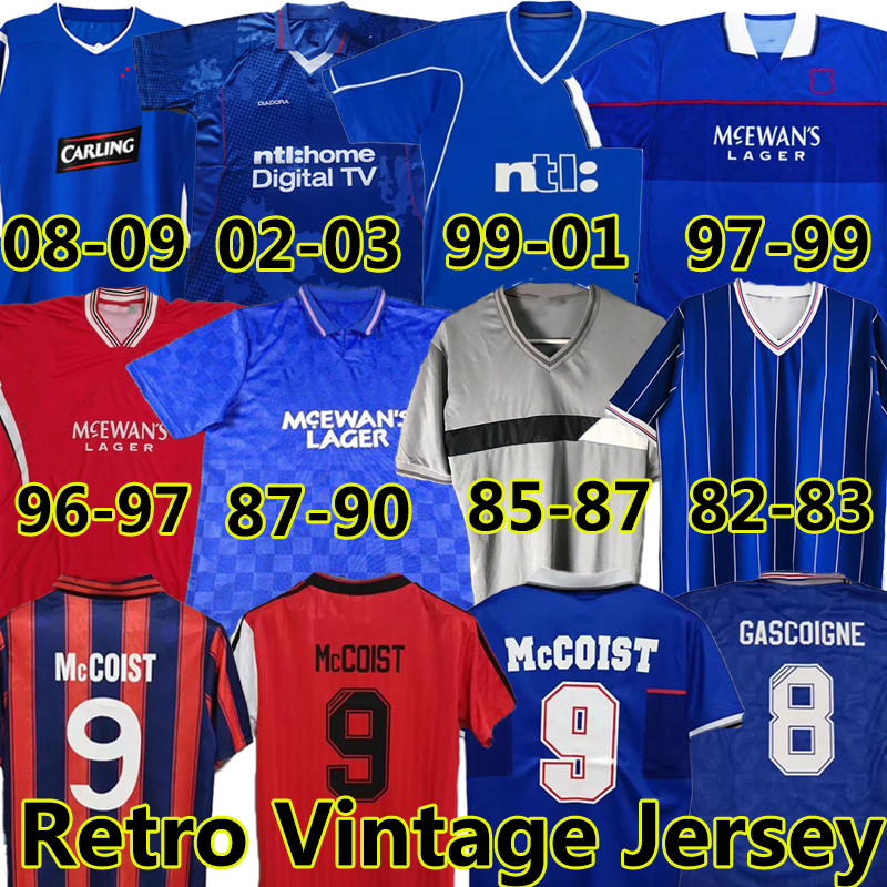 GASCOIGNE Glasgow Rangers Retro soccer jersey 1982 87 88 90 92 93 94 95 96 97 99 2001 02 03 ALBERTZ McCOIST LAUDRUP Home Blue Away Third vintage Classic football shirts, 1999-00 away
GASCOIGNE Glasgow Rangers Retro soccer jersey 1982 87 88 90 92 93 94 95 96 97 99 2001 02 03 ALBERTZ McCOIST LAUDRUP Home Blue Away Third vintage Classic football shirts, 1999-00 away