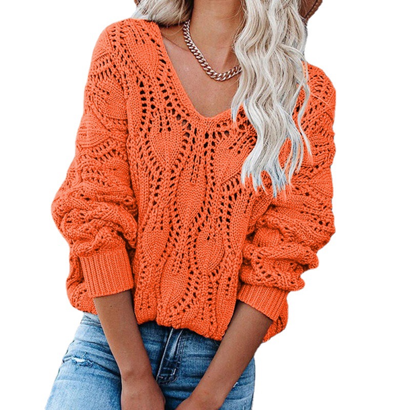 Women's Pullover Sweater Knitted Stylish Long Sleeve Sweater Cardigans V Neck Fall Winter Blue Gray Orange / Going out, White;black 
Women's Pullover Sweater Knitted Stylish Long Sleeve Sweater Cardigans V Neck Fall Winter Blue Gray Orange / Going out, White;black