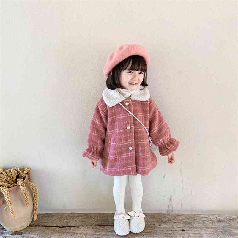Winter girls fashion woolen loose coats baby girl plaid warm long jackets outwears 210708, Khaki
Winter girls fashion woolen loose coats baby girl plaid warm long jackets outwears 210708, Khaki