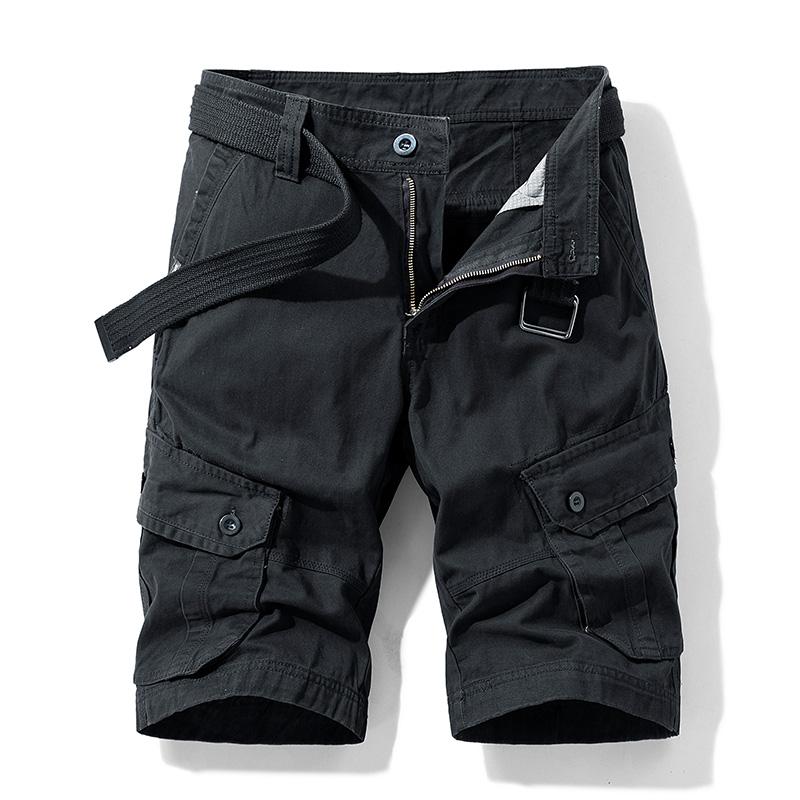 Men's Shorts Summer Men's Cargo Shorts Mens Casual Cotton Shorts Male Loose Multi-Pocket Bermuda Masculina Brand Work