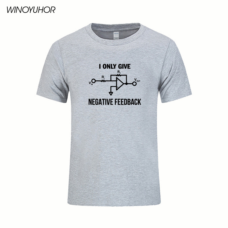I Give Negative Feedback Computer Engineer T-Shirt Men New Summer Cotton Short Sleeve T Shirt Funny Print Tee Shirt Camisetas 210225