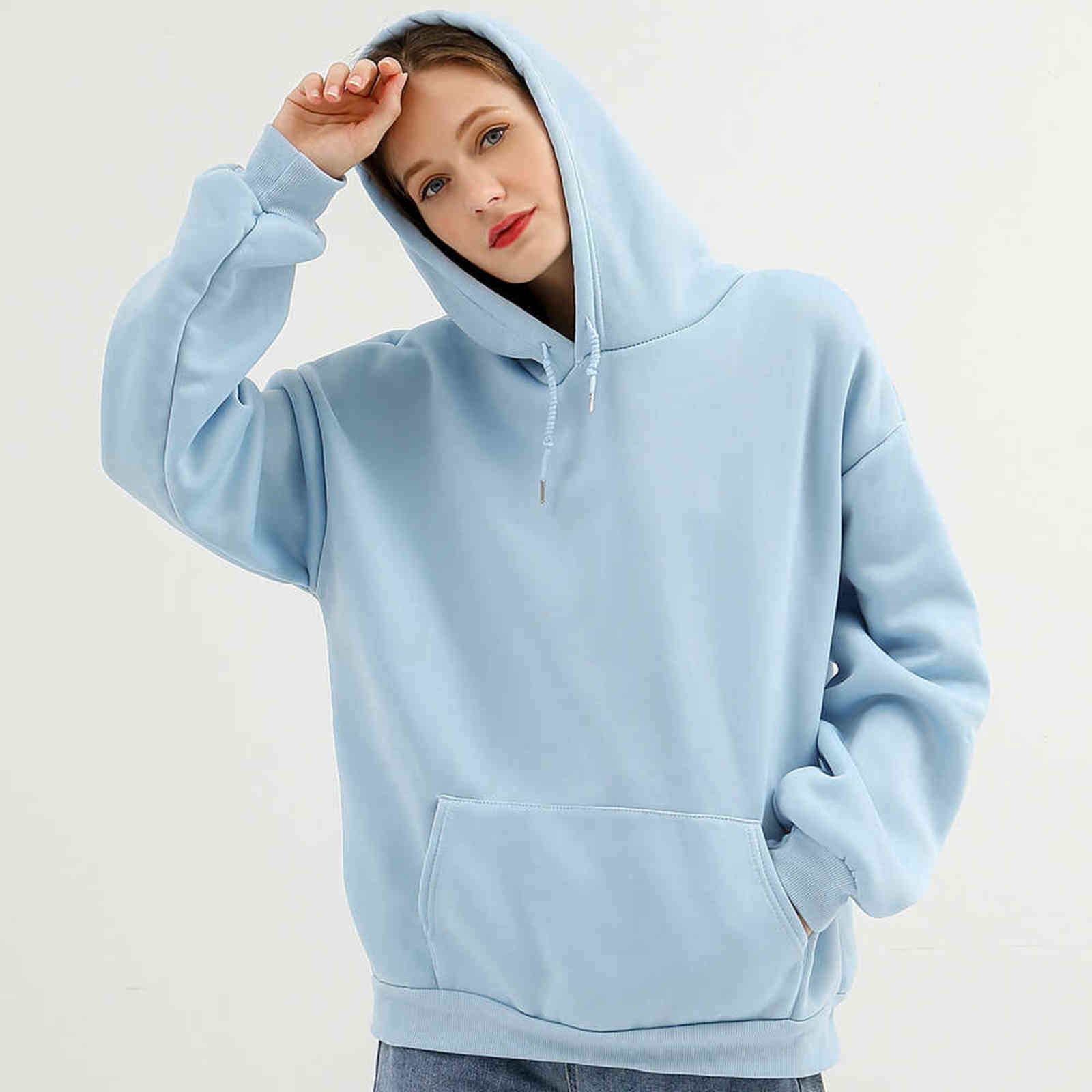 Oversized Hooded Sweatshirts Women Black Hoodie Women's Sweatshirt Hoodies Ladies Long Sleeve Casual Warm Pullover Clothes 211103