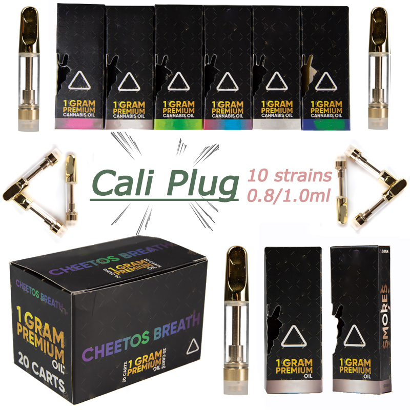 Cali Plug Vape Cartridges Packaging Atomizers 0.8ml 1ml Gold Ceramic Carts Empty Vapes Thick Oil Glass Tank 510 Thread Ecig Vaporizer
Cali Plug Vape Cartridges Packaging Atomizers 0.8ml 1ml Gold Ceramic Carts Empty Vapes Thick Oil Glass Tank 510 Thread Ecig Vaporizer