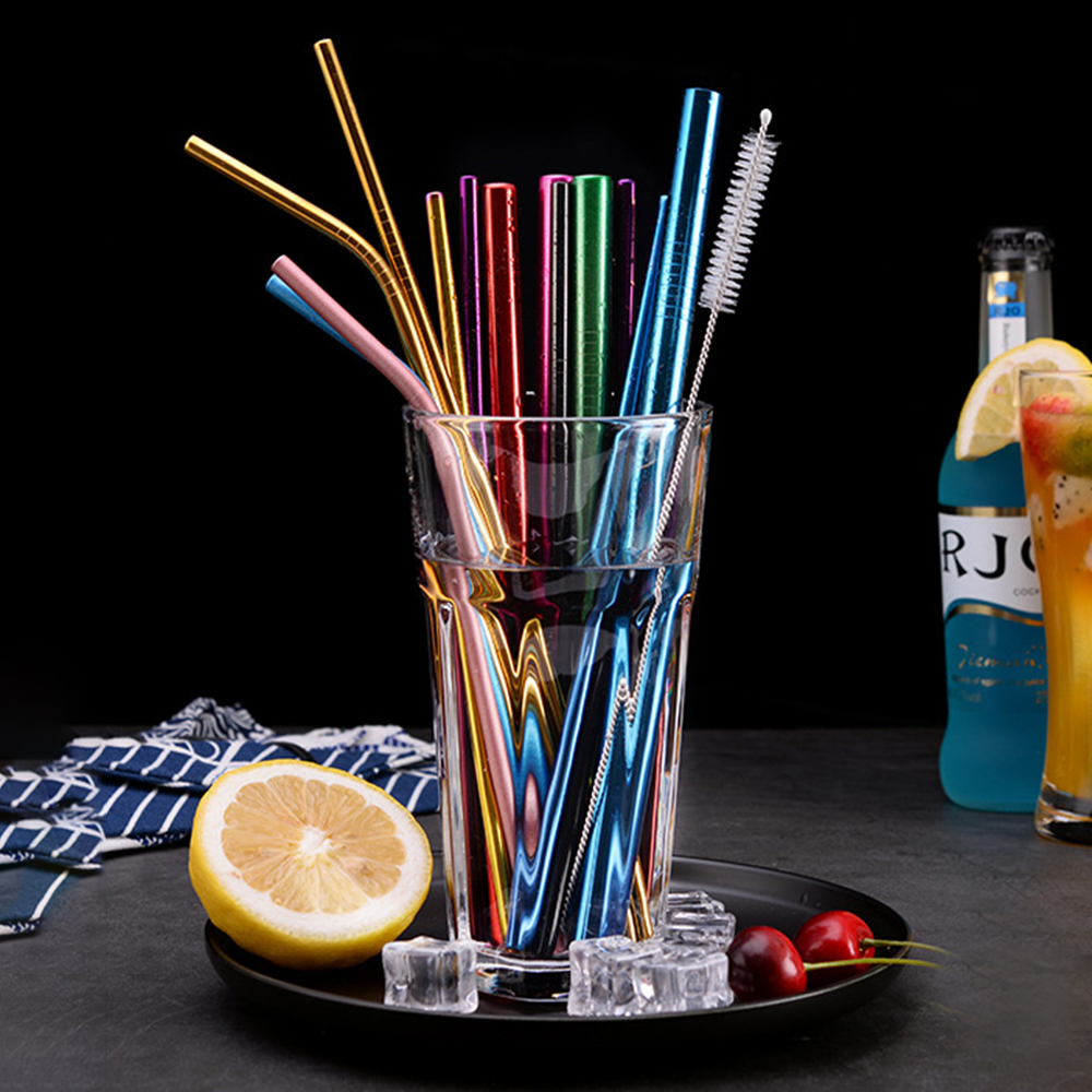 304 Stainless Steel Straw Bent And Straight Reusable Colorful Straw Drinking Straws Metal Straw Bar Drinking Tool
304 Stainless Steel Straw Bent And Straight Reusable Colorful Straw Drinking Straws Metal Straw Bar Drinking Tool