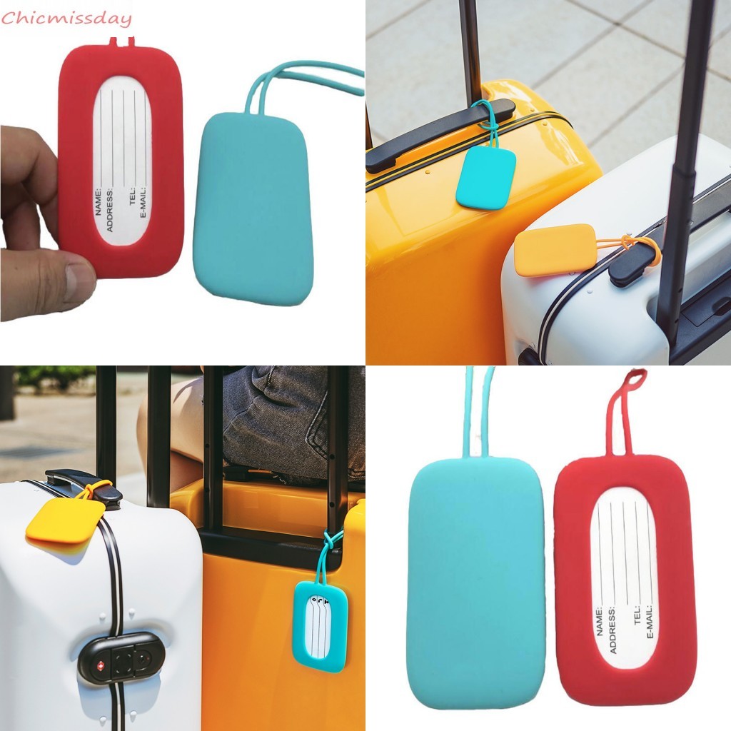 2021 Colorful Silicone Baggage Tag Portable for Suitcase Luggage Bag Tag Anti-lost Writing Label Bag Parts Accessories Wholesale
2021 Colorful Silicone Baggage Tag Portable for Suitcase Luggage Bag Tag Anti-lost Writing Label Bag Parts Accessories Wholesale