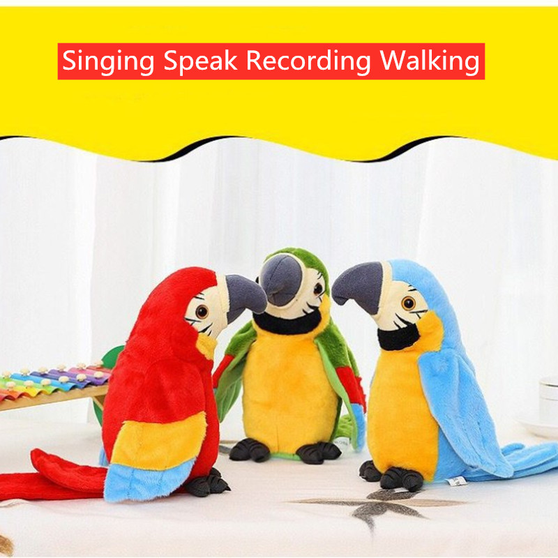 Classic Cute Robot Electric Plush Pet Parrot Can Walking Singing Speaking Recording Play With Kid Flap Wings Shake Your Head Toy, Color2
Classic Cute Robot Electric Plush Pet Parrot Can Walking Singing Speaking Recording Play With Kid Flap Wings Shake Your Head Toy, Color2