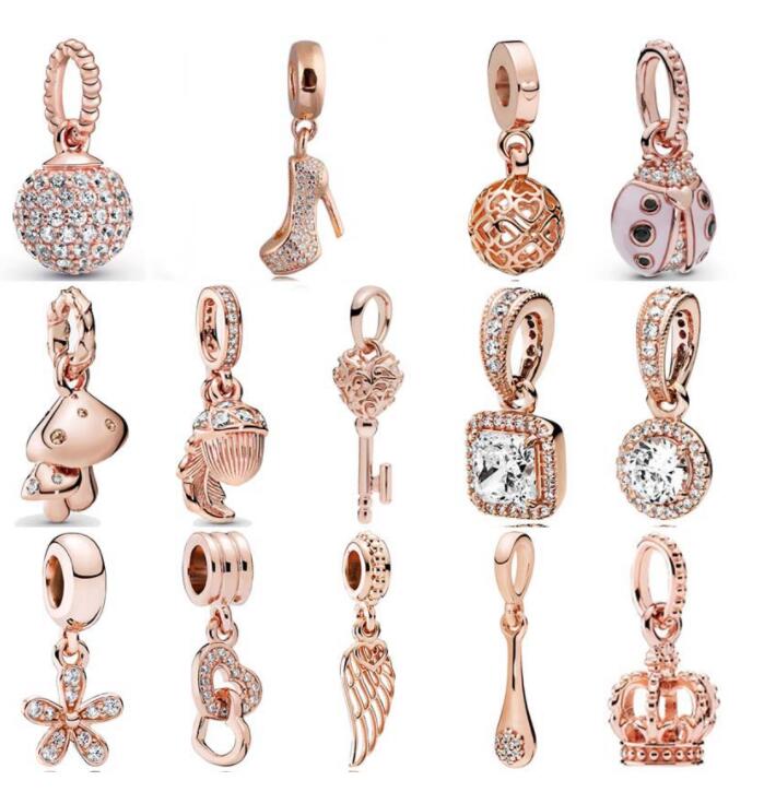 925 Sterling Silver Beads Pink Pave Sparkling Ball Mushroom Needle Lucky Rose Ladybug Charm Fit Pandora Bracelet DIY JEWELERY
925 Sterling Silver Beads Pink Pave Sparkling Ball Mushroom Needle Lucky Rose Ladybug Charm Fit Pandora Bracelet DIY JEWELERY