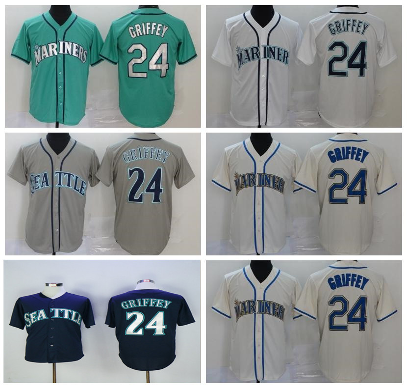 Mens Vintage 24 Ken Griffey Jr Baseball Jersey Sewing Blue Green White Navy Blue, Blue;black
Mens Vintage 24 Ken Griffey Jr Baseball Jersey Sewing Blue Green White Navy Blue, Blue;black