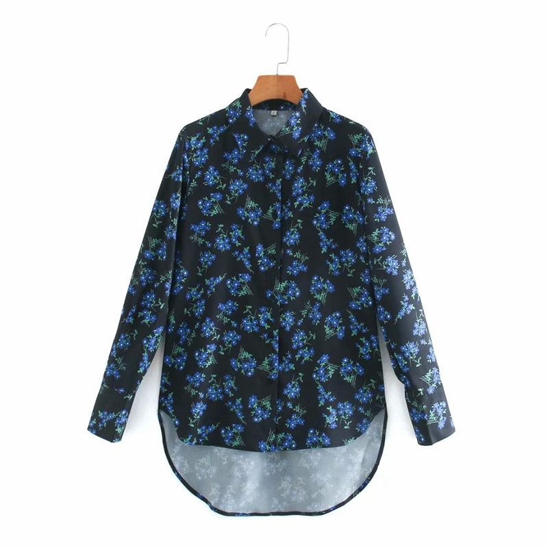 Fashion Floral Long Sleeve Blouse Women Single Breasted Casual Loose Vintage Printed Shirts Ladies Spring Tops NX9884 210525, Blue
Fashion Floral Long Sleeve Blouse Women Single Breasted Casual Loose Vintage Printed Shirts Ladies Spring Tops NX9884 210525, Blue