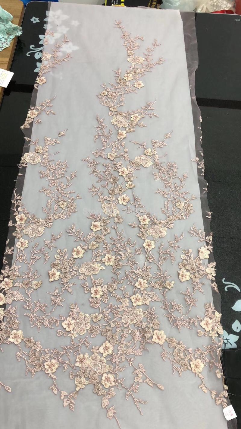 New fashion style handmade 3D chiffon flowers with beads on netting embroidered wedding dress/evening dress lace fabric
New fashion style handmade 3D chiffon flowers with beads on netting embroidered wedding dress/evening dress lace fabric