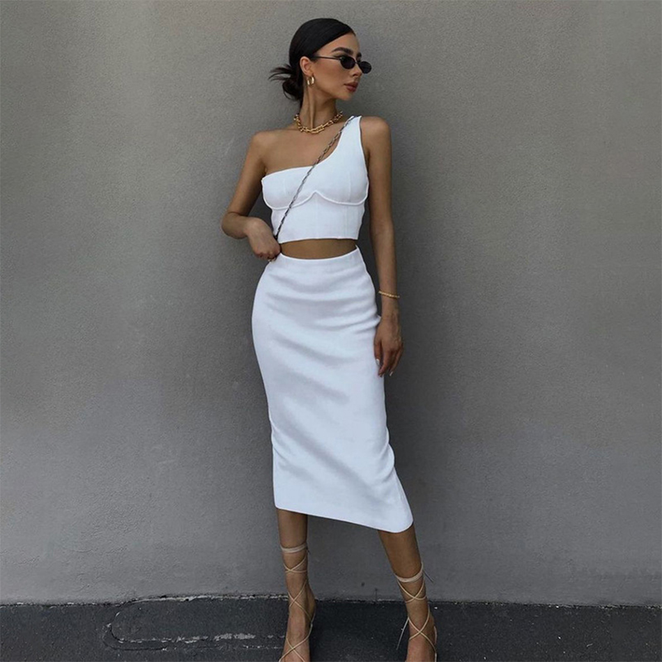 Adyce 2021 New Summer Women Fashion White Sleeveless 2 Two Pieces Sets Sexy One Shoulder Tops & Skirts Club Party Outwear Sets, Black club sets
Adyce 2021 New Summer Women Fashion White Sleeveless 2 Two Pieces Sets Sexy One Shoulder Tops & Skirts Club Party Outwear Sets, Black club sets