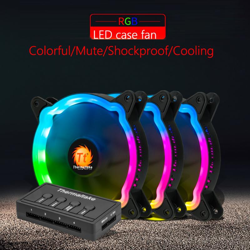 

Laptop Cooling Pads 120mm CPU Cooler 1300RPM 6Pin PC Computer Case Chassis 3 Fans Efficient With RGB LED Lighting Ventilador Silent Radiator