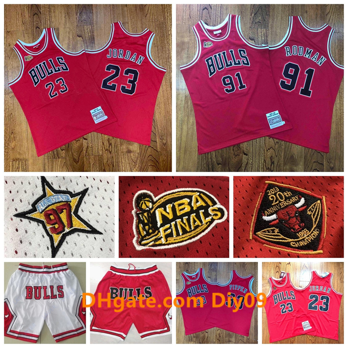 Finals Mitchell Ness Men Jordon Chicago Bulls Jersey 23 Michael JD 91 Dennis Rodman 33 Scottie Pippen new Basketball Shorts, Black;red
Finals Mitchell Ness Men Jordon Chicago Bulls Jersey 23 Michael JD 91 Dennis Rodman 33 Scottie Pippen new Basketball Shorts, Black;red