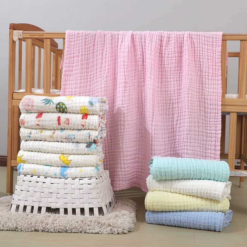 6 Layer Muslin Bambu Swaddle Wrap Blanket Winter Baby Blankets Newborn Manta Bebe Gateo Suave Muselina Diaper 210309