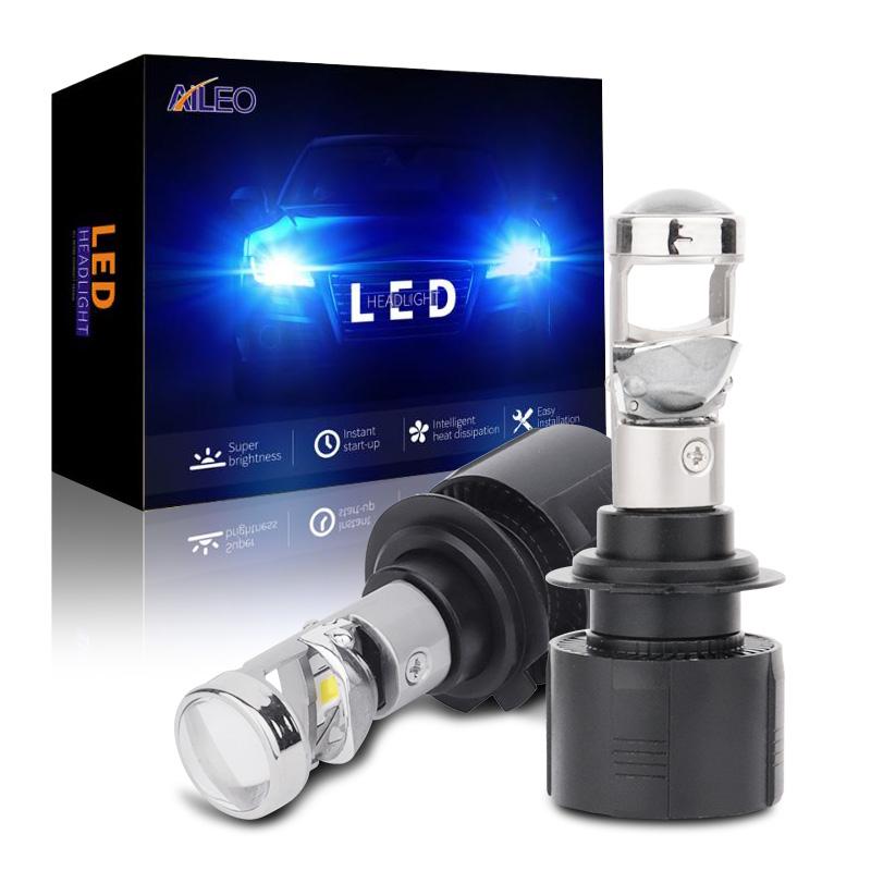 Car Headlights AILEO 2x Low Beam Lamp H7 LED Mini Projector Lens Automobles Bulb 14000LM Conversion Kit Headlight 70W/Pair 12V24V LHD 6000K
Car Headlights AILEO 2x Low Beam Lamp H7 LED Mini Projector Lens Automobles Bulb 14000LM Conversion Kit Headlight 70W/Pair 12V24V LHD 6000K