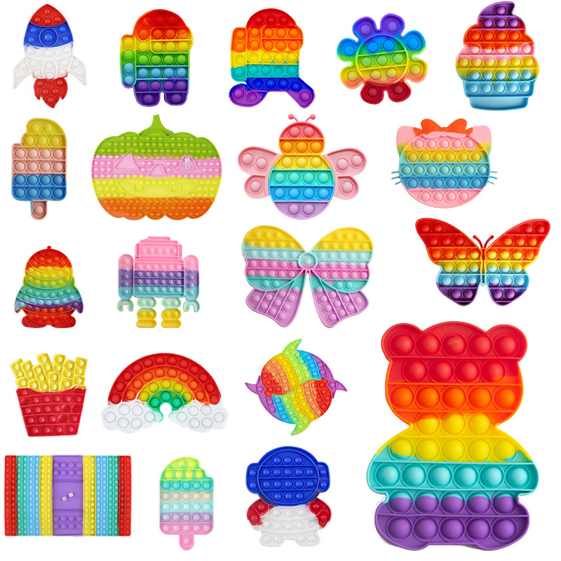 Rainbow Bubble Fidget Sensory Toy Autism Special Needs Stress Reliever toys Halloween Christmas Adult Kids Funny Antistress with opp bags
Rainbow Bubble Fidget Sensory Toy Autism Special Needs Stress Reliever toys Halloween Christmas Adult Kids Funny Antistress with opp bags