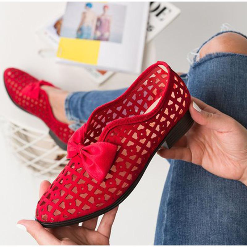 Sandals Large Size 2021 Summer Personality Casual Hollow Bow Women's Hole Single Shoe, Red
Sandals Large Size 2021 Summer Personality Casual Hollow Bow Women's Hole Single Shoe, Red