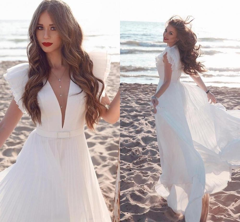 2021 New Beach Wedding Es Chic Boho Bohemian Cap Sleeve Bridal Gowns Plus Size Middle East Pleats Vestidos De Noiva Qaks, White
2021 New Beach Wedding Es Chic Boho Bohemian Cap Sleeve Bridal Gowns Plus Size Middle East Pleats Vestidos De Noiva Qaks, White