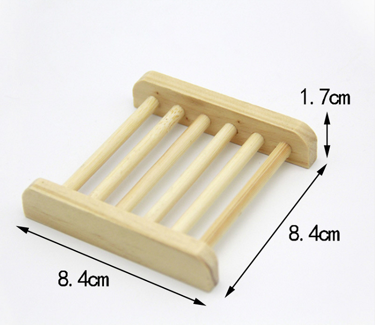 Natural Bamboo Trays Bath Toys Wooden Soap Dish Wood Soaps Tray Holder Rack Plate Box Container for Baths Shower Bathroom M3612