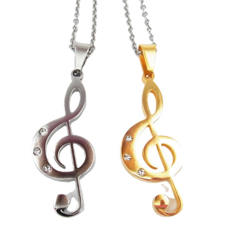 Pendant Necklaces 100% Stainless Steel Love Rhythm Note Necklace For Women Corrente Masculina Ouro Verdadeiro Acier Inoxydable Bijoux
Pendant Necklaces 100% Stainless Steel Love Rhythm Note Necklace For Women Corrente Masculina Ouro Verdadeiro Acier Inoxydable Bijoux