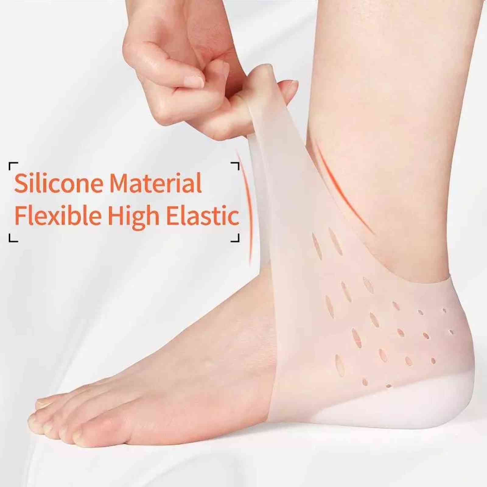 Invisible Height Increases Insole Women Men's Heel Pad Silicone Neutral Orthopedic Foot Massage Elastic Breathable Firm Insole H1106